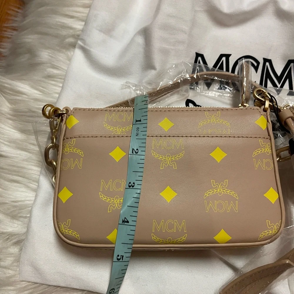 MCM  Mini Color Splash Logo Pouch-On-Chain, Crossbody & Shoulder Purse - Picture 11 of 15